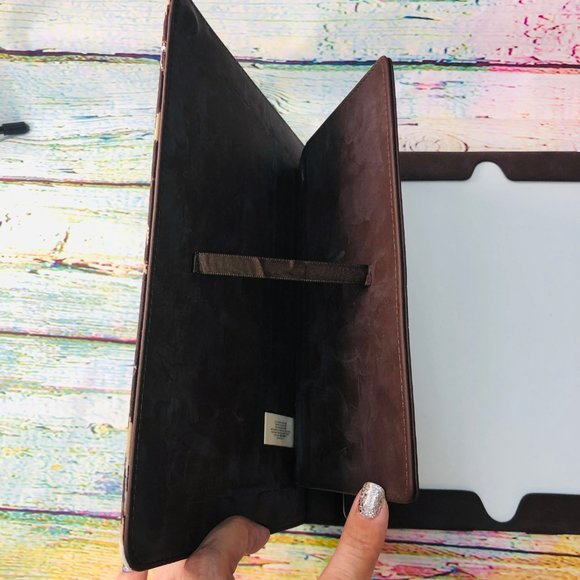 Kate Spade iPad Folio Case Leopard Print Gold New - Picture 6 of 8